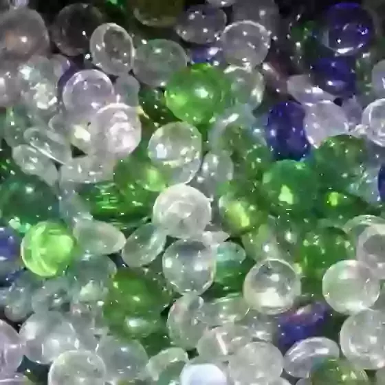 Glass Nuggets Ocean Mix Pebbles Stones Aquarium Crafts Arrangements 300gram